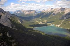 08 Goat Range, Mount Rundle, Goat Pond, Ha Ling Peak, Mount Lawrence Grassi From Helicopter Between Lake Magog And Canmore